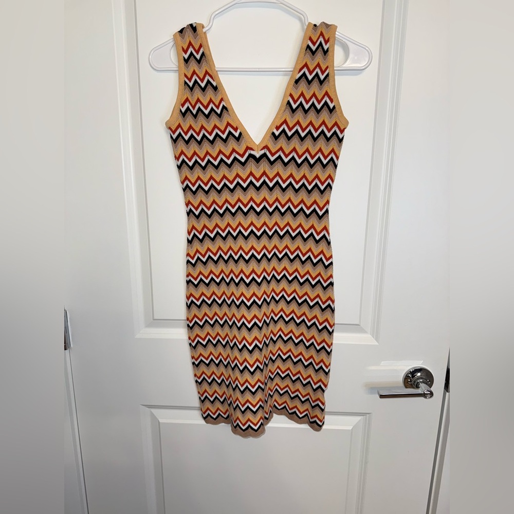 Princess Polly Multicolor Chevron Mini Dress